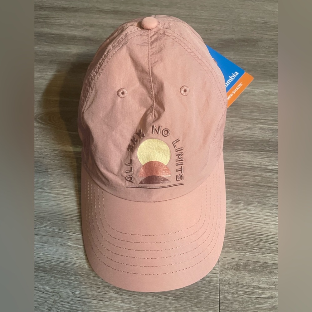 Columbia Dusty Pink Cap with Embroidered Design
